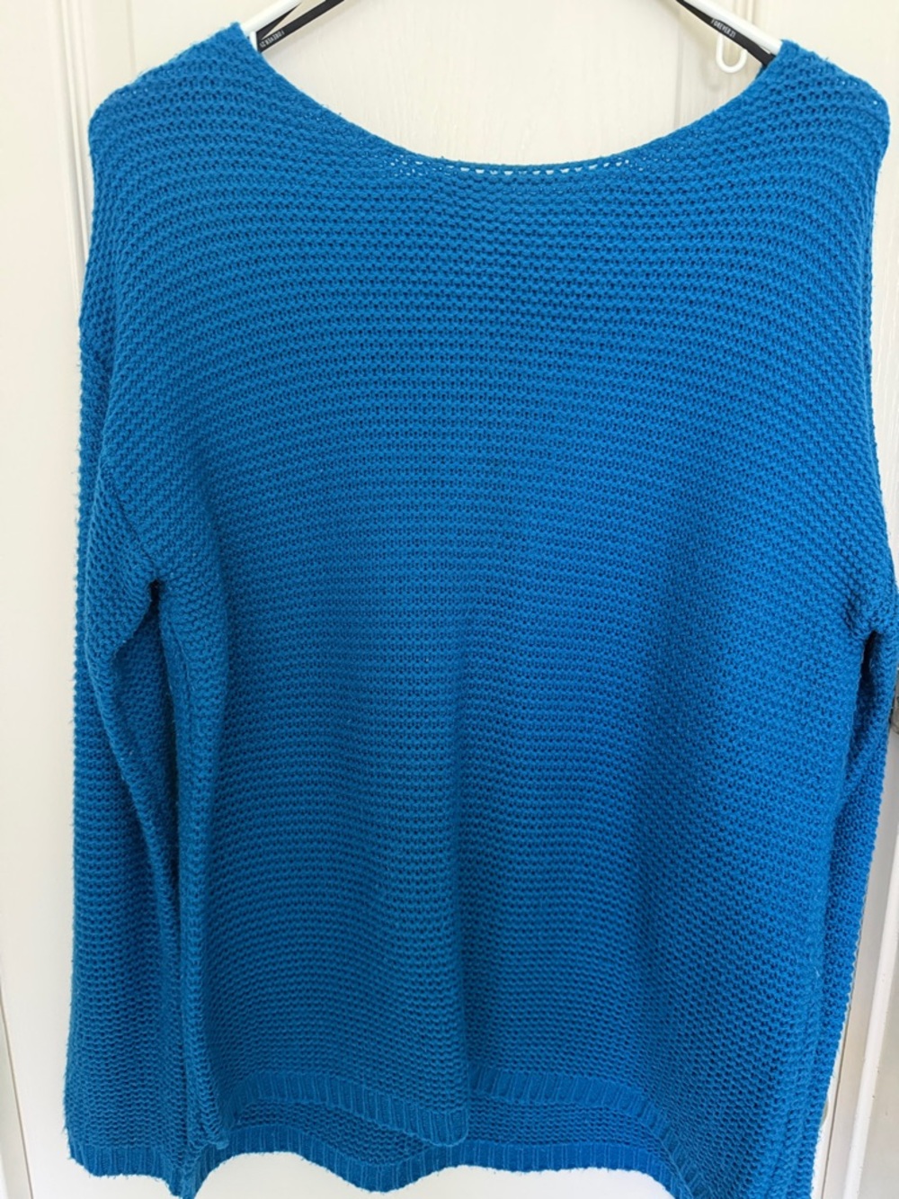 Forever 21 Vibrant Teal-Blue Crewneck Sweater